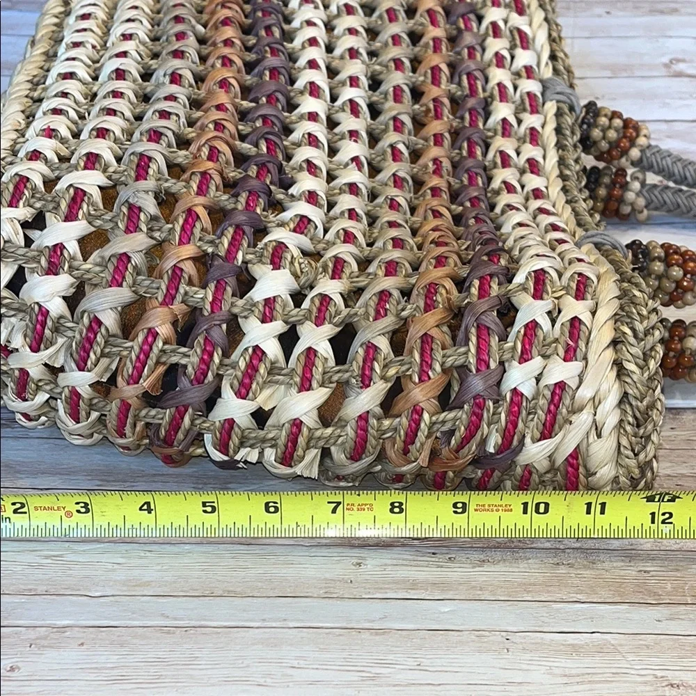 Sun-N-Sand Woven Straw Tote Bag - Multicolor